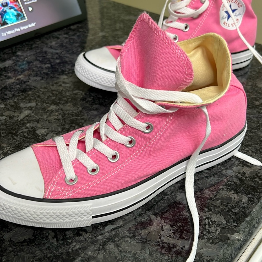 Pink Chuck Taylors! EUC